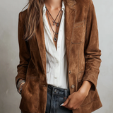 Blazer Vintage Donna Marrone