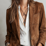 Blazer Vintage Donna Marrone