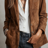 Blazer Vintage Donna Marrone