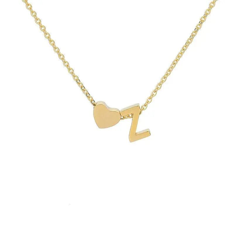 COLLIER INITIALE CŒUR