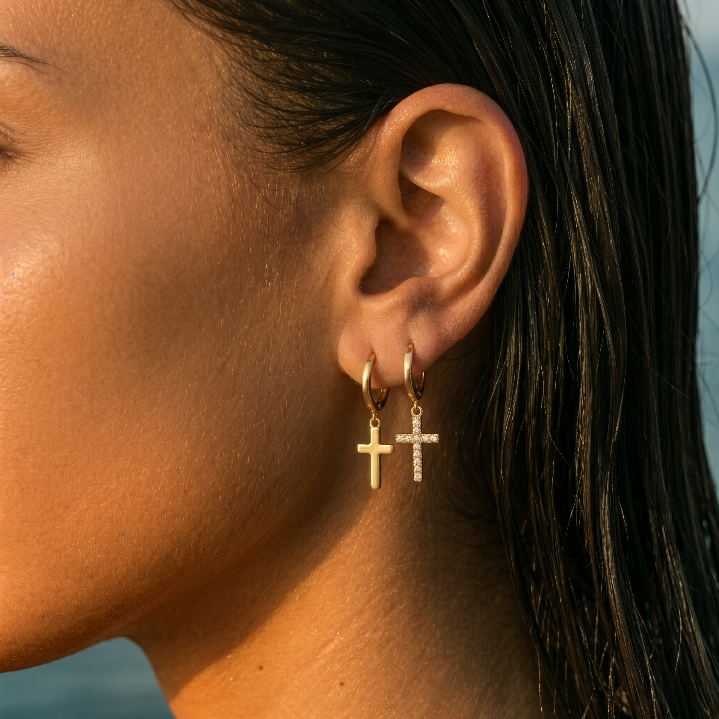 Zion Earrings | White Gold