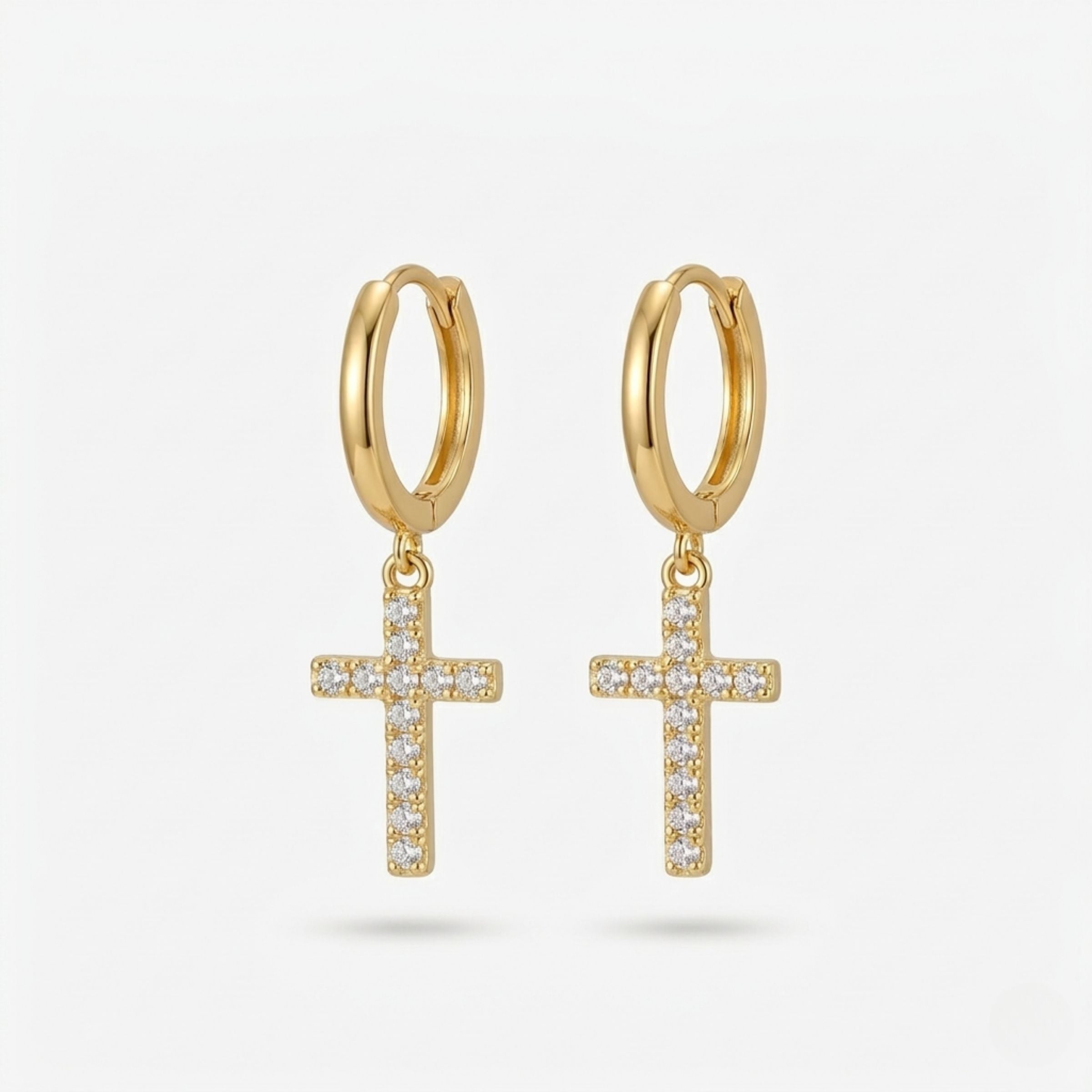 BOUCLES D'OREILLES | OR BLANC