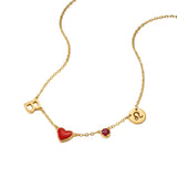 COLLIER AVEC INITIALE EN FORME DE CŒUR