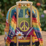 Hippie Van Quilted Backpack