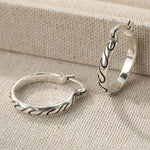 Vintage Textured Boho Hoop Earrings