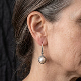 Sienna Silver Pearl Inlay Earrings