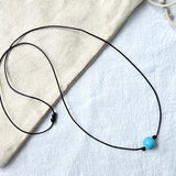Bohemian Turquoise Stone Bead Adjustable Necklace