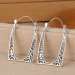 Vintage Boho Design&nbsp;U-Shape Floral Earrings