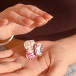 Bohemian Enamel Geometrical Irregular Square Ring