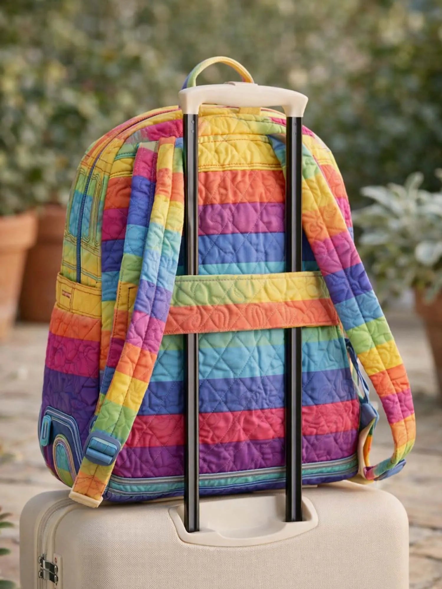 Hippie Van Quilted Backpack