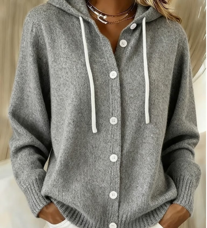 BELLA | CARDIGAN TRICOTÉ À CAPUCHE