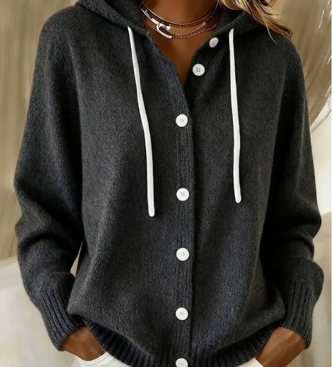 BELLA | CARDIGAN TRICOTÉ À CAPUCHE
