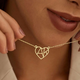 COLLIER CŒUR INITIALE