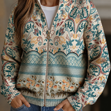 SYBILLA | VESTE BORDURE BOTANIQUE FLORALE VINTAGE