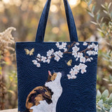 Cat Quilted Tote Bag