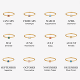 Birthstone Rings - Gold