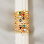 Birthstone Rings - Gold