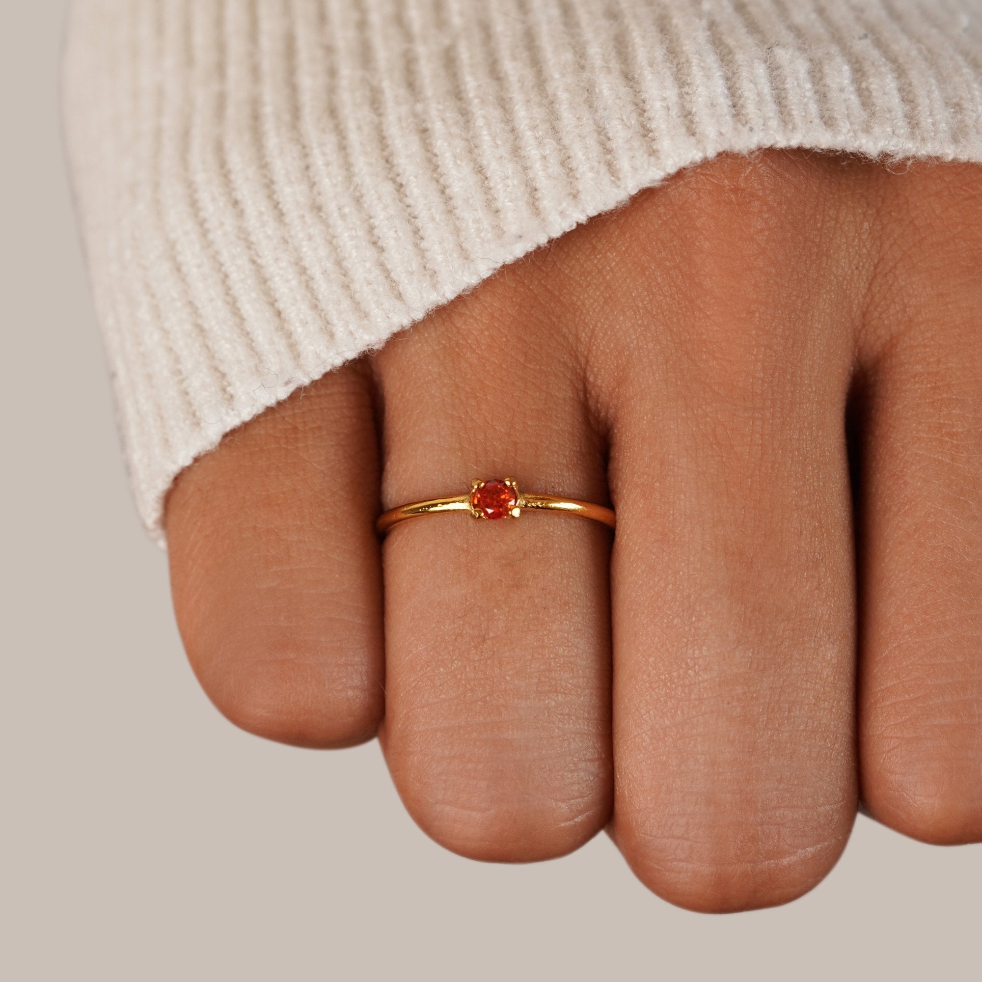 Birthstone Rings - Gold