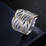 Elegant Multi-Layered Turned Ring