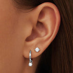 Luna Earrings Set | White Gold