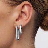 Gigi Hoops | White Gold