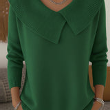 YARELI | PULL OVERSIZE GRAND COL TRICOTÉ