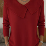 YARELI | PULL OVERSIZE GRAND COL TRICOTÉ