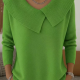 YARELI | PULL OVERSIZE GRAND COL TRICOTÉ
