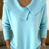 YARELI | PULL OVERSIZE GRAND COL TRICOTÉ