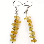 Boho Colorful Natural Gemstone Drop Earrings