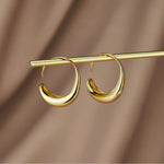 Cina Drop Hoop Earrings