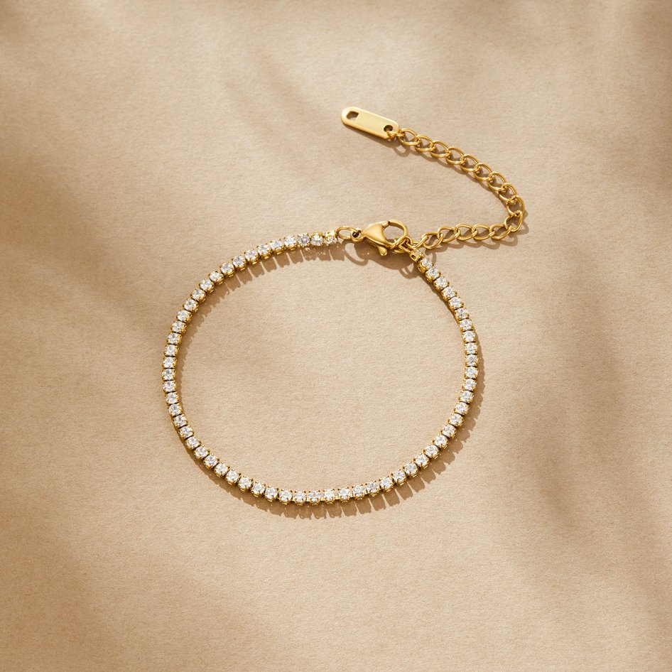 Cordelia Tennis Bracelet - Gold