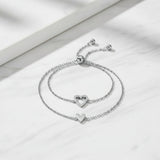 Cupido - Coppia Bracciali con Cuore (regolabili) - ALMAGIOIELLI