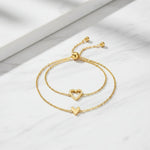 Cupido - Coppia Bracciali con Cuore (regolabili) - ALMAGIOIELLI