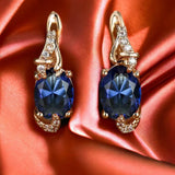 ROYAL MIDNIGHT BOUCLES PENDANTES - OR