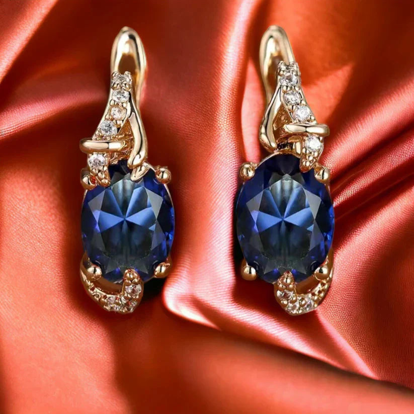 ROYAL MIDNIGHT BOUCLES PENDANTES - OR