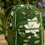 Magnolia Floral Quilted Backpack