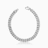 BRACELET CUBAIN | OR BLANC