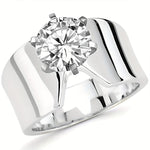 Bohemian Cubic Zirconia Wide Band Ring