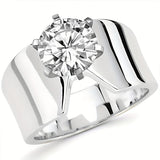 Bohemian Cubic Zirconia Wide Band Ring