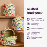 Desert Sunset Cactus Quilted Backpack