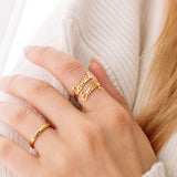BAGUE PERSONNALISÉE 2 PRÉNOMS