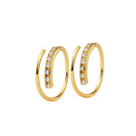 Crystal Double Earrings