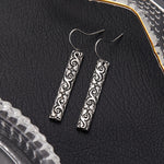 Vintage Boho Bar Pendant Earrings