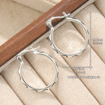 Vintage Textured Boho Hoop Earrings