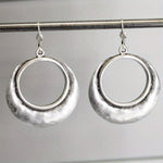 Bohemian Large Open Circle Tribal Style Hoop Earrings