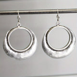 Bohemian Large Open Circle Tribal Style Hoop Earrings