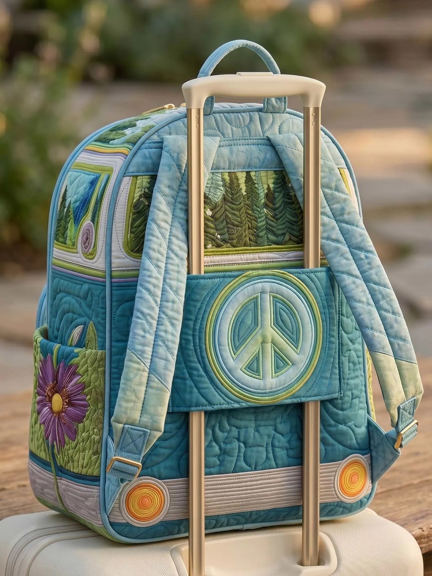 Hippie Van Quilted Backpack