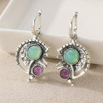 Elegant Bohemian Resin Stone Earrings