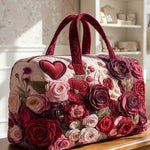 Rose Love Quilted Duffle Bag
